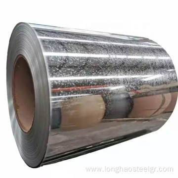 skin passed galvanized steel coil with spangles